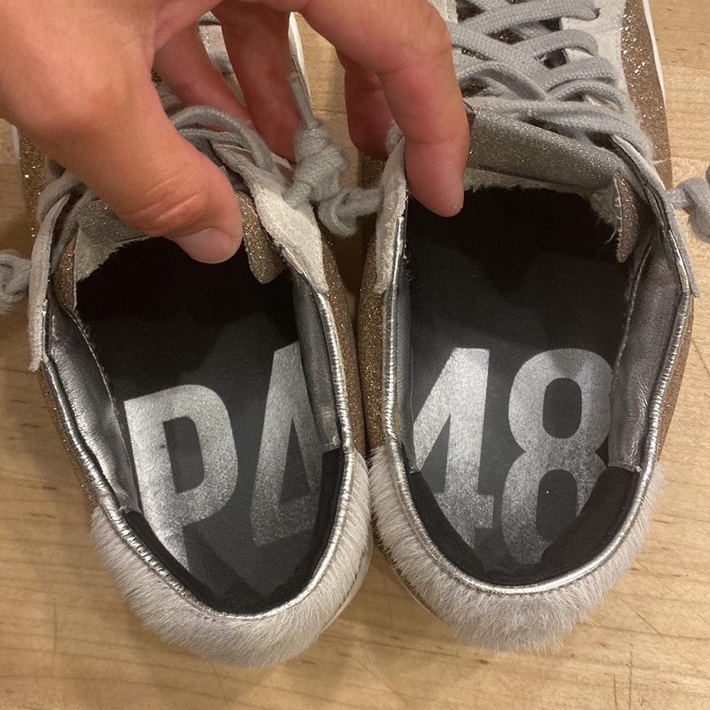 p448 rose gold sneakers